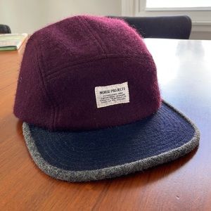 Norse Projects 5 panel will strap back hat